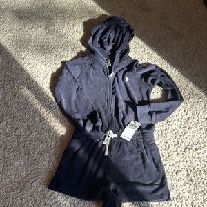 NWT kids’ Polo Ralph Lauren terry romper - sz M